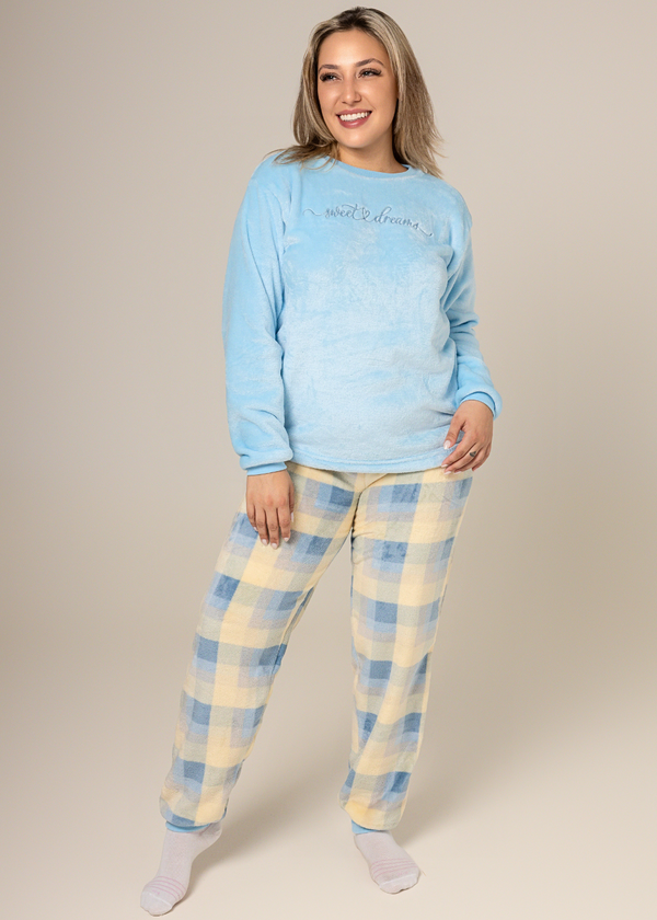 Adult women's pajama set fleece